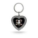 Anaheim Ducks Rhinestone Heart Keychain