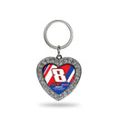 Kyle Busch Rhinestone Heart Keychain