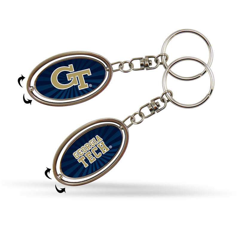 Georgia Tech Spinner Keychain