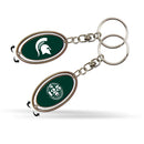 Michigan State 125 Anniversary Spinner Keychain
