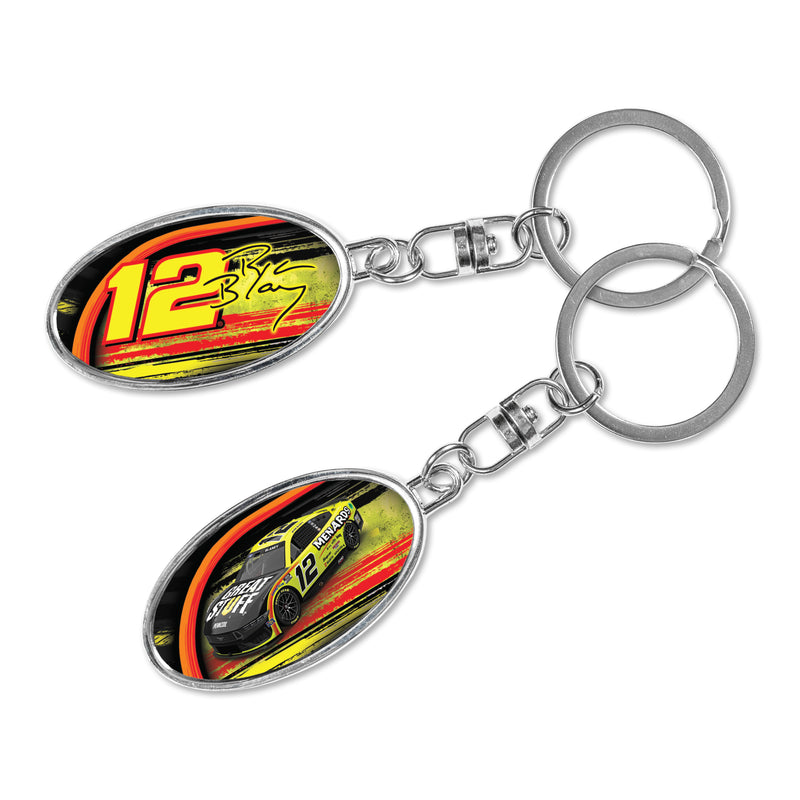 Ryan Blaney No. 12 Spinner Keychain