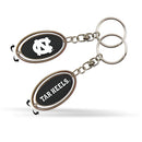 North Carolina University - Carbon Fiber Design - Spinner Keychain