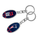 New England Patriots 2026 Super Bowl LX Bound Metal Spinner Keychain