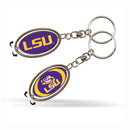 Lsu Metal Spinner Keychain