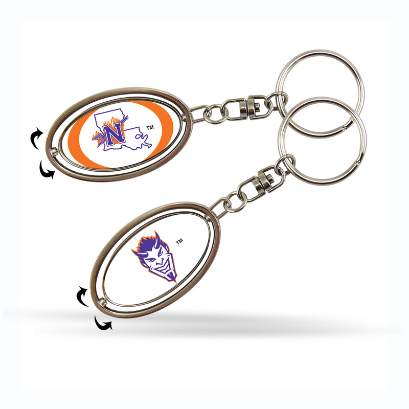 Northwestern St Spinner Keychain