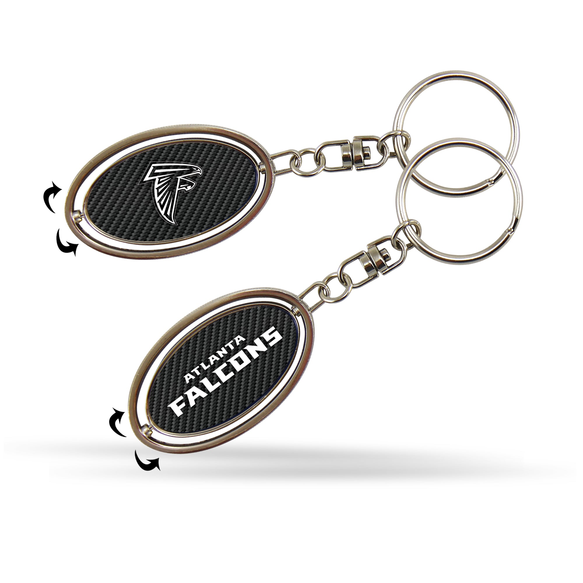 Falcons - Carbon Fiber Design - Spinner Keychain