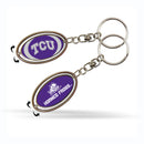 Tcu Spinner Keychain