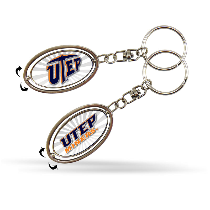 Utep Spinner Keychain