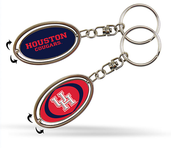 Houston Spinner Keychain