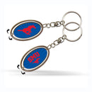 Southern Methodist Spinner Key Chain