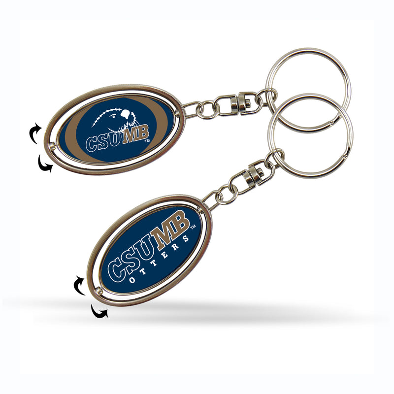 Cal State Monterey Bay Spinner Keychain