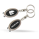 Kansas State University - Carbon Fiber Design - Spinner Keychain