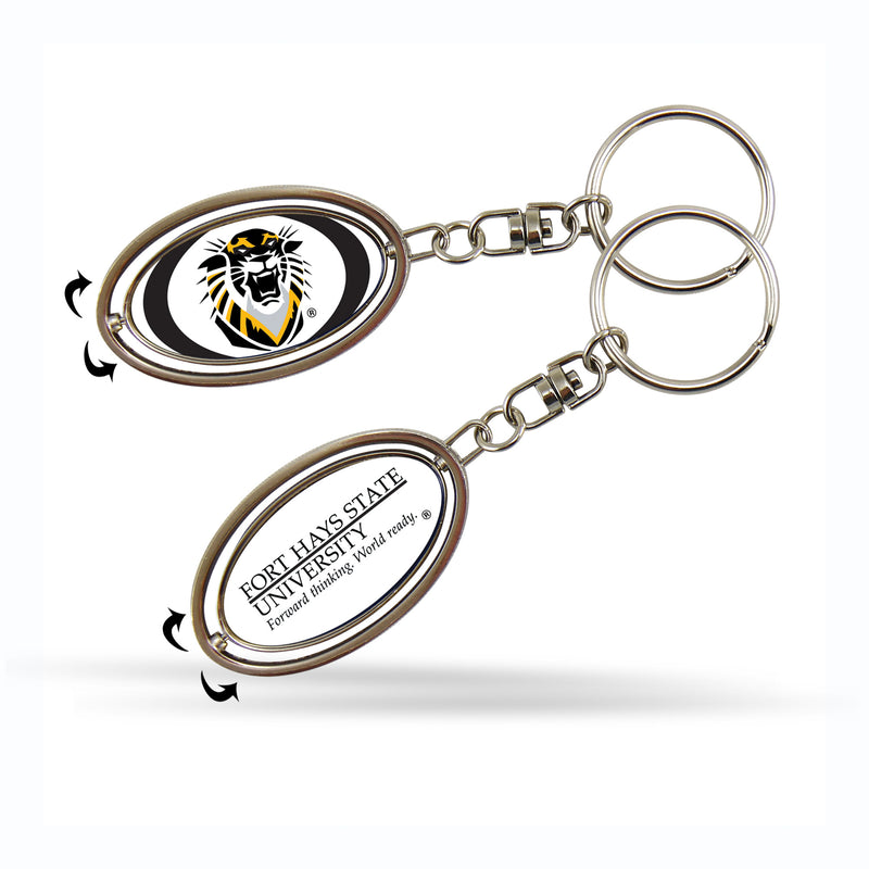 Fort Hays State Spinner Keychain