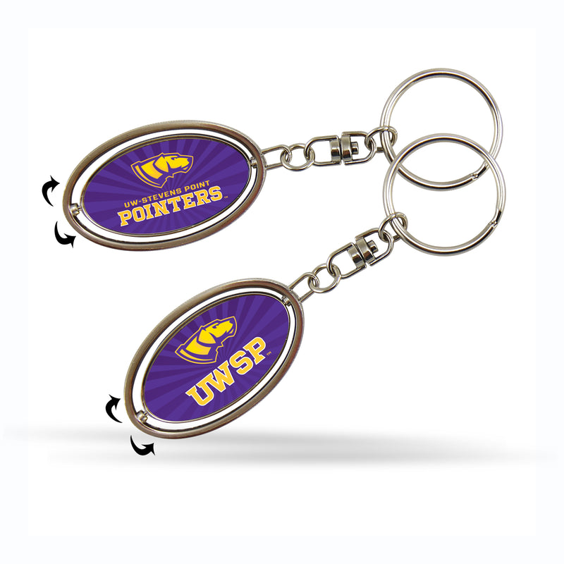 Wisconsin - Stevens Point Spinner Key Chain