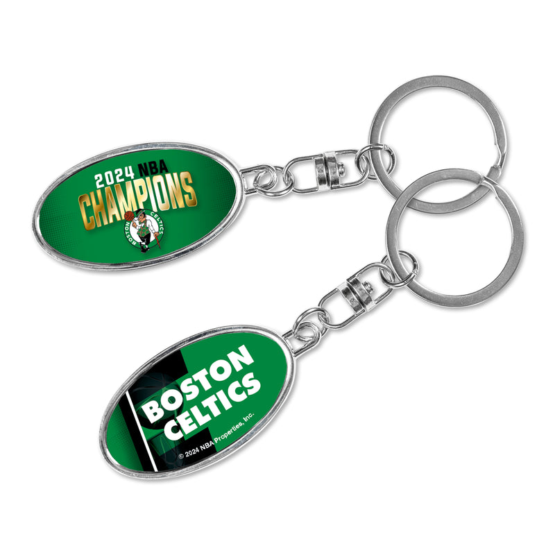 Boston Celtics 2024 NBA Champions Metal Spinner Keychain