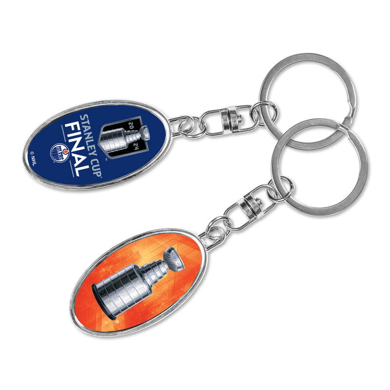 Edmonton Oilers 2024 Stanley Cup Finals Bound Metal Spinner Keychain