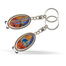 Warriors Silver Metal Spinner Keychain