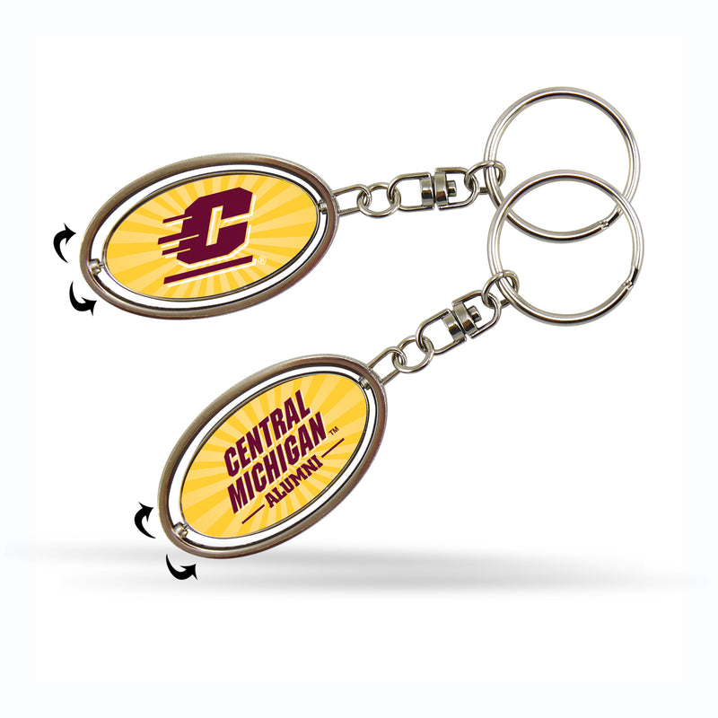 Central Michigan Alumni Spinner Keychain