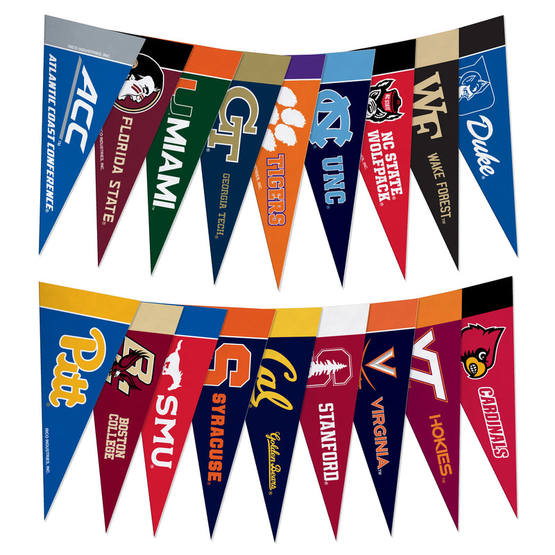 Atlantic Coast Conference Mini Pennant Set
