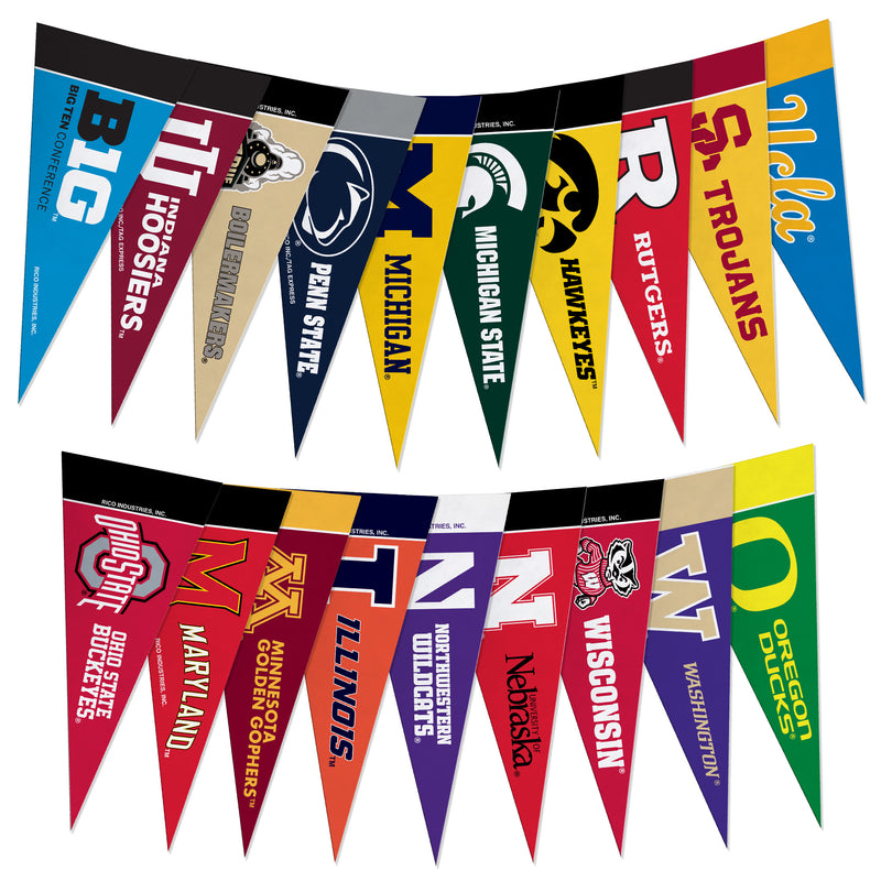 Big Ten Conference Complete Mini Pennant Set (Conference Set)