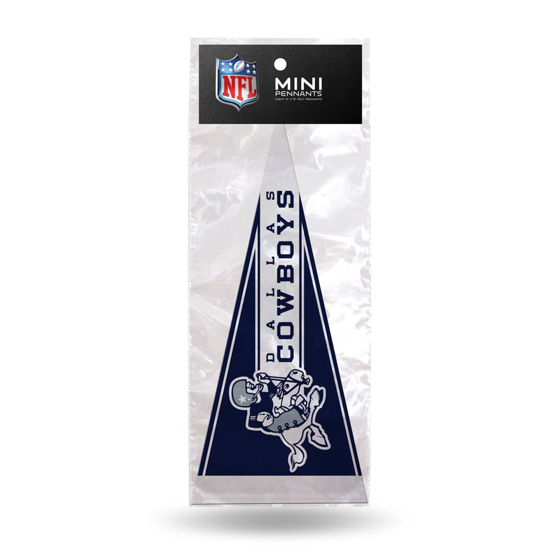 Cowboys Retro 8 Pack Mini Pennant Set