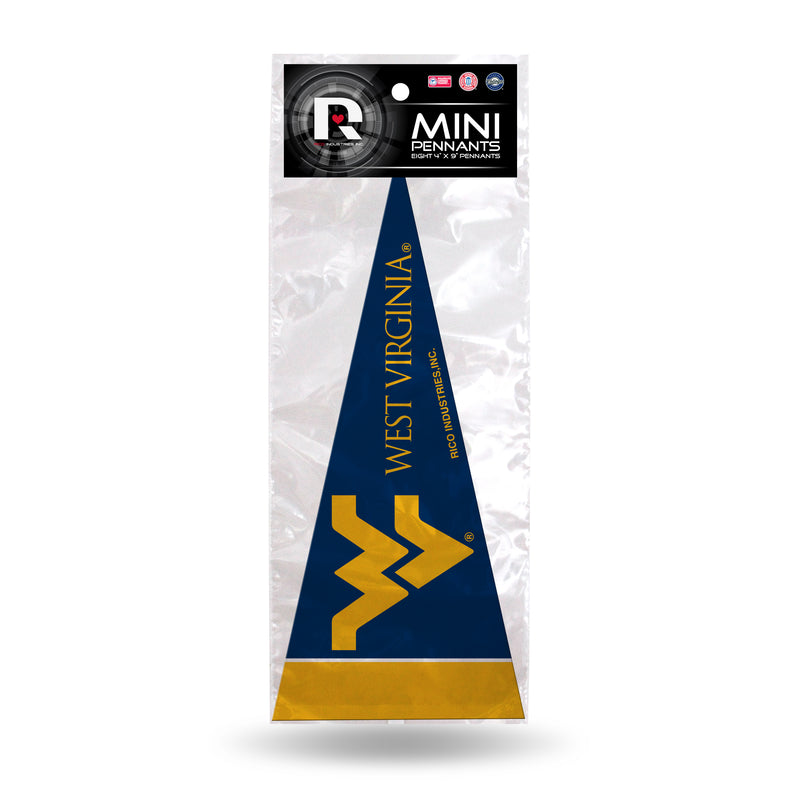 West Virginia 8 Pc Mini Pennant Pack