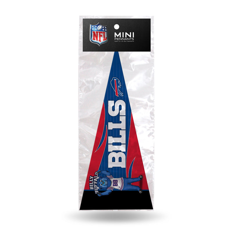 Bills Mascot 8 Pack Mini Pennant Set