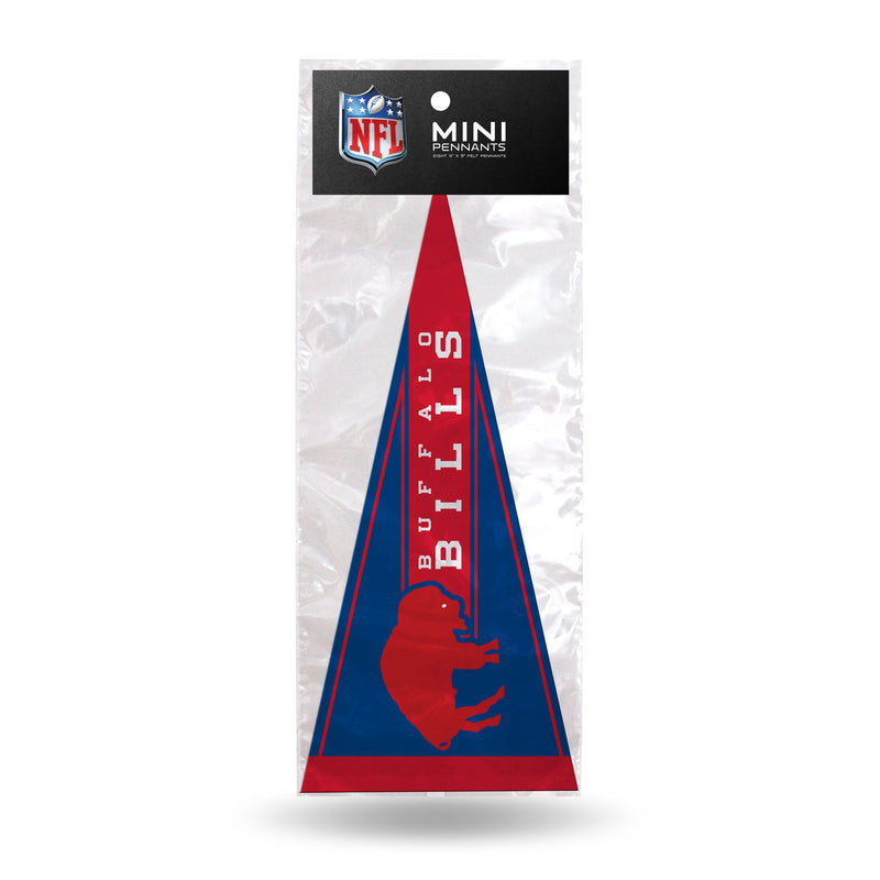 Bills Retro 8 Pack Mini Pennant Set