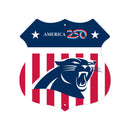 Carolina Panthers America 250 11.5" Rustic Route Sign