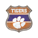 Clemson Tigers Rustic Metal Route Sign (11.5")