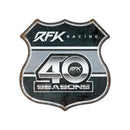 RFK Racing 40 Seasons Rustic Metal Route Sign