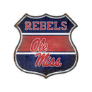 Mississippi University Rustic Metal Route Sign (11.5")