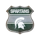 Michigan State Spartans Rustic Metal Route Sign (11.5")