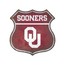 Oklahoma Sooners Rustic Metal Route Sign (11.5")