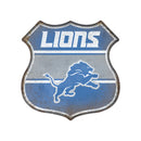 Detroit Lions Rustic Metal Route Sign (11.5")
