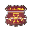 Iowa State Cyclones Rustic Metal Route Sign (11.5")