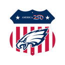 Philadelphia Eagles America 250 11.5" Rustic Route Sign