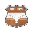 Texas Longhorns Rustic Metal Route Sign (11.5")