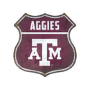 Texas A&M Aggies Rustic Metal Route Sign (11.5")