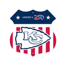 Kansas City Chiefs America 250 11.5" Rustic Route Sign