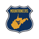 West Virginia Mountaineers Rustic Metal Route Sign (11.5")