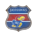 Kansas Jayhawks Rustic Metal Route Sign (11.5")