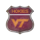 Virginia Tech Hokies Rustic Metal Route Sign (11.5")