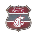 Washington State Cougars Rustic Metal Route Sign (11.5")