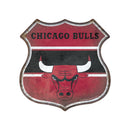 Chicago Bulls Rustic Metal Route Sign (11.5")