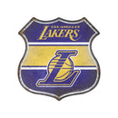 Los Angeles Lakers Rustic Metal Route Sign (11.5")
