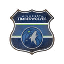 Minnesota Timberwolves Rustic Metal Route Sign (11.5")