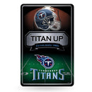 Titans 11X17 Large Embossed Metal Wall Sign