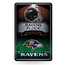 <p>Ravens 11x17 Large Embossed Metal Wall Sign </p>
