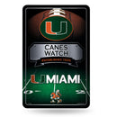 Miami Hurricanes Large Metal Sign (11x17)